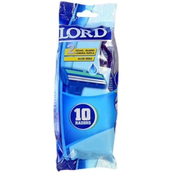 Lord twin blade disposable razors, pack of 10